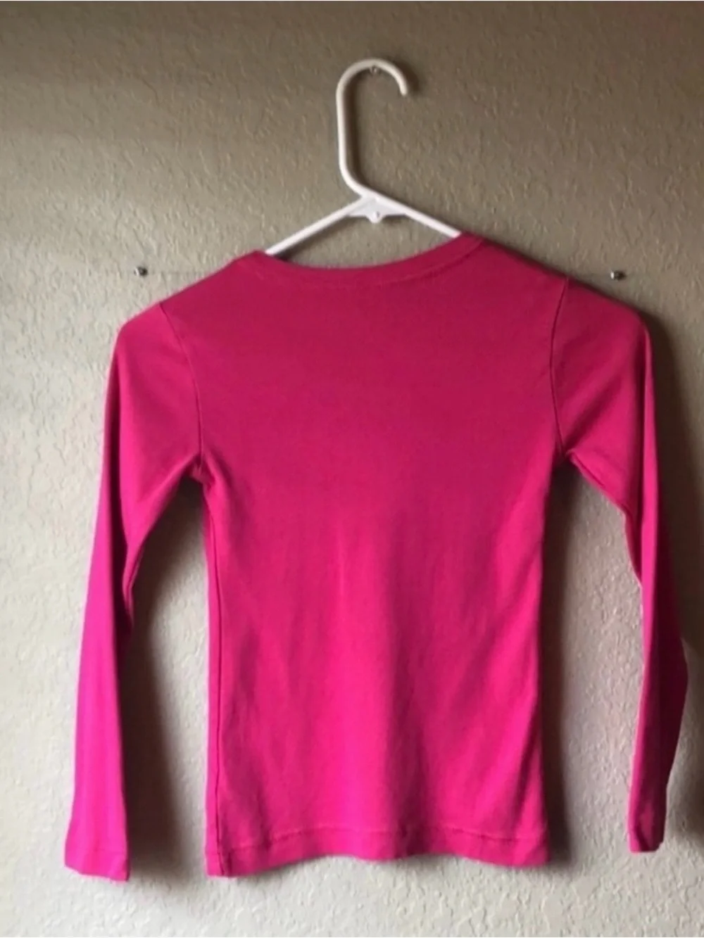 Old Navy Shirt Girls Y2K Dark Pink Long Sleeve Shirt Casual Top Girls Small 6-7